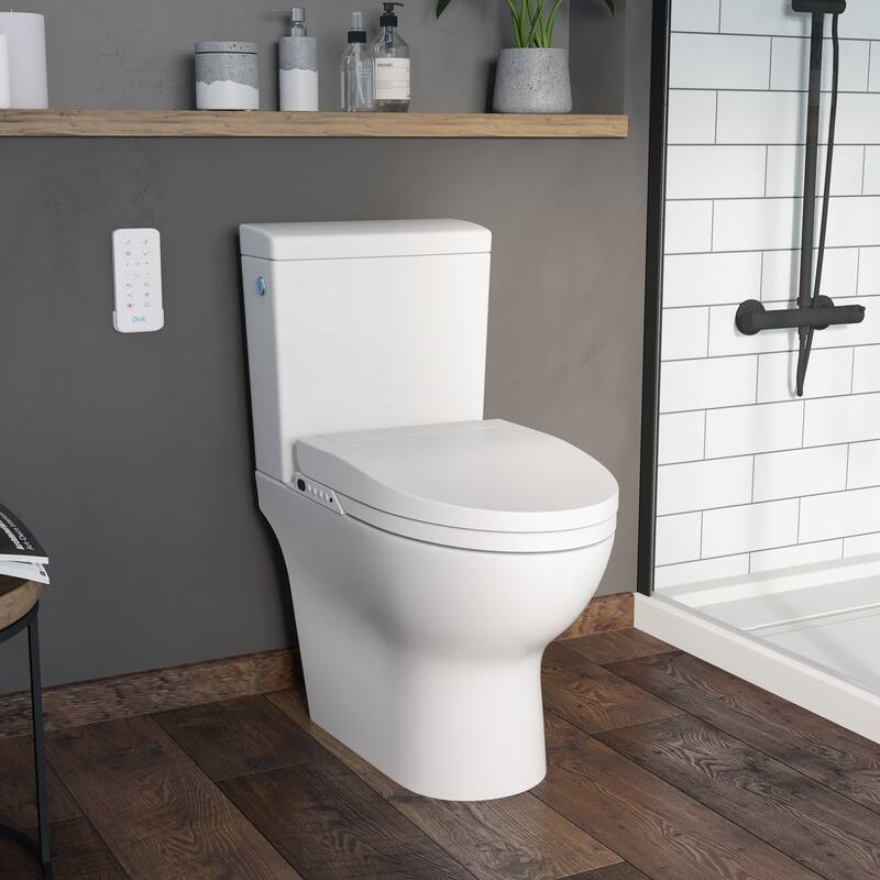 Ove Decors 1.28 GPF Wall Mounted One Piece Elongated Toilet � Seat