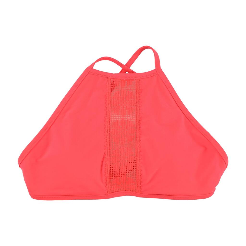 American Eagle Womens 2-Tone High Neck Bikini Swim Top