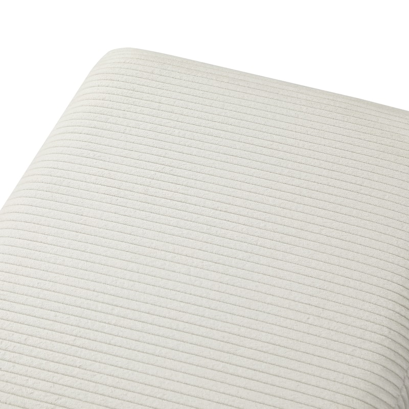 Adeco Modern End of Bed Bench Tufted Ottoman