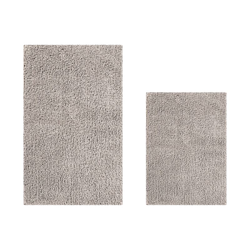 Better Trends Bath Rug Set 100% Micro Polyester Tufted Anti-Skid Latex Backing Bathroom Rugs for Shower, Sink Mats Micro Plush