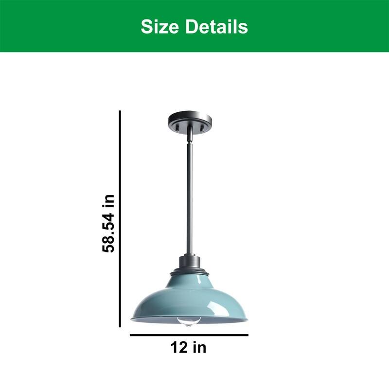Modern pendant light sea green light fixture metal bathroom light