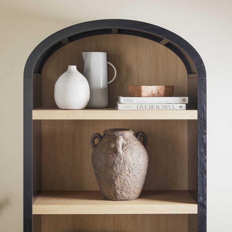 Middlebrook Designs 5 Shelf Open Arched Bookshelf