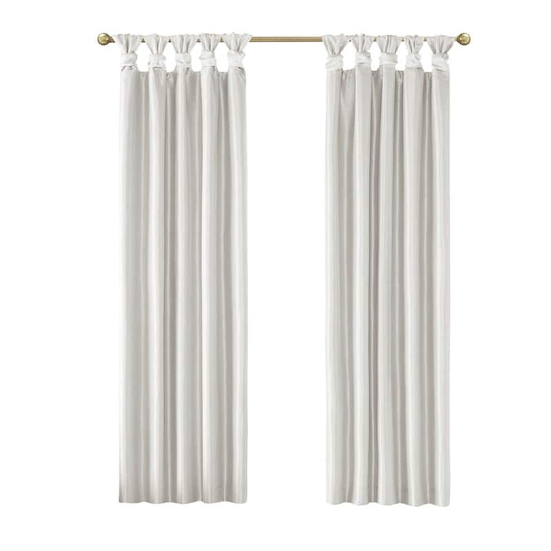 Twist Tab Total Blackout Window Curtain Panel 50x95" Blackout