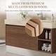 preview thumbnail 23 of 73, 48" Modern Floating Single Bathroom Vanities with Sink, Brown or Natural wood, 2 Drawers