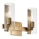 preview thumbnail 14 of 12, Kichler 55167 Jemsa 2 Light 14" Wide Vanity Light Champagne Bronze