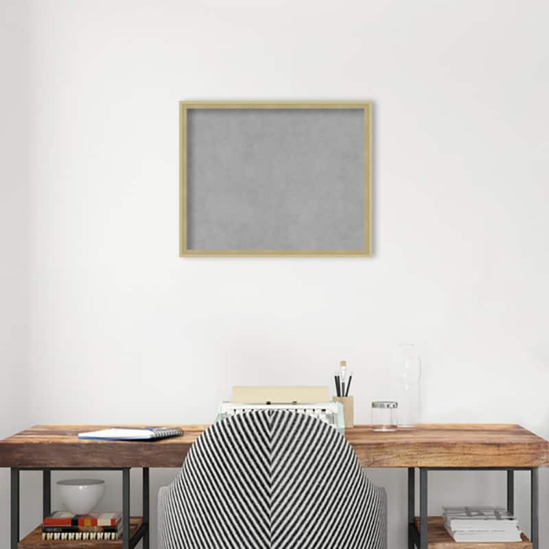Amanti Art Lucie Champagne Framed Magnetic Board