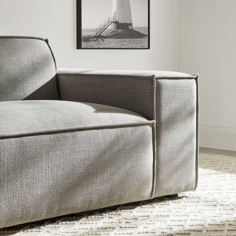 Restore Performance Fabric Upholstered Right-Facing Modular Lounge Chair