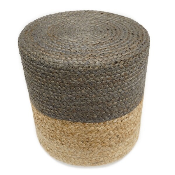The Curated Nomad Hayward Cylinder Jute Pouf. Opens flyout.