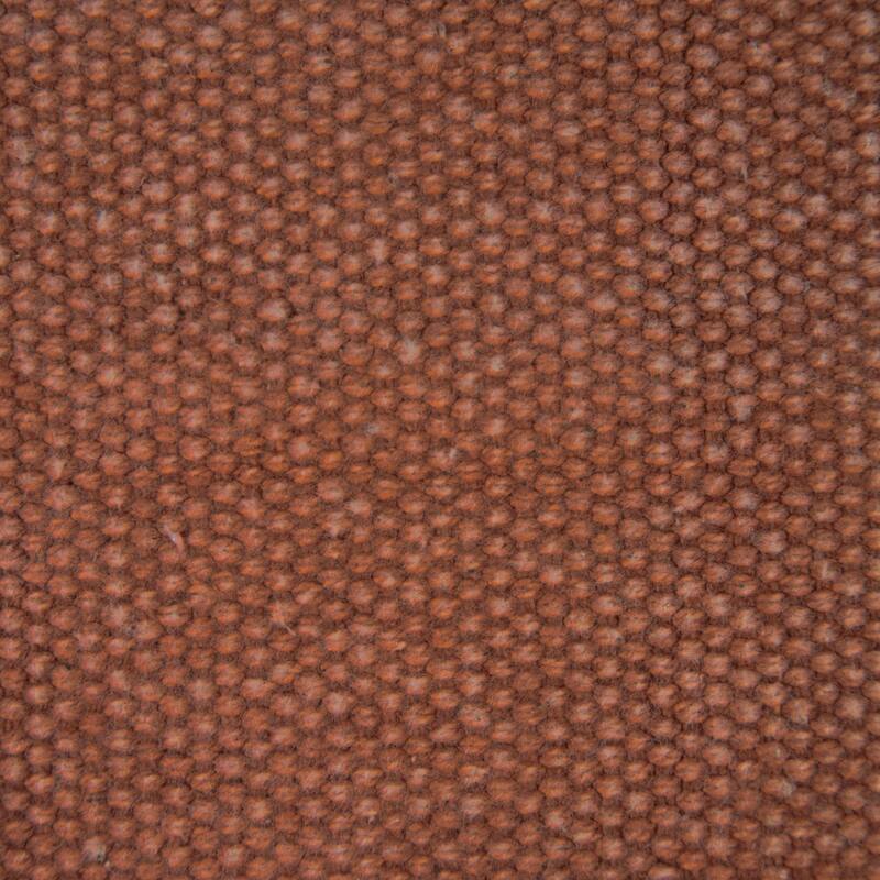 Textured Square Throw Pillows with Fringes - 20" - Adobe Brown - Set of 2