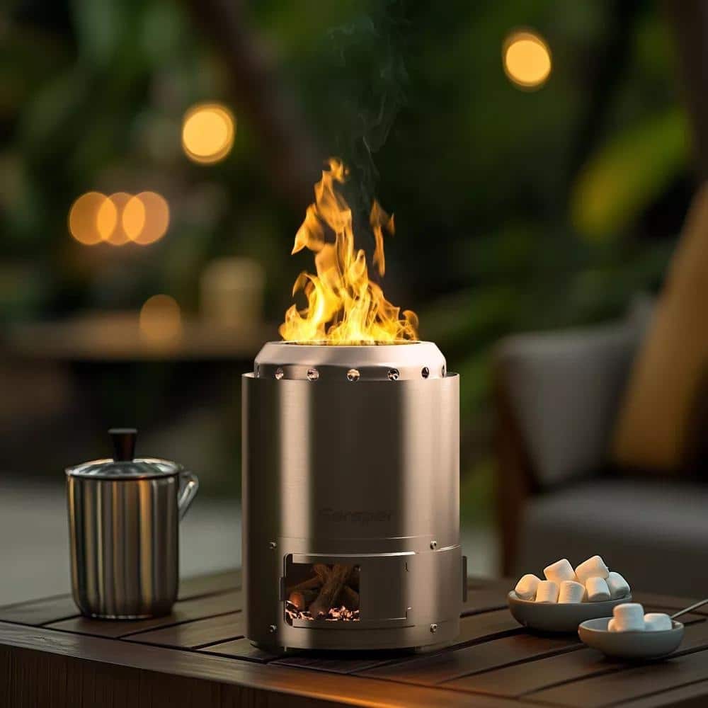 Table Fire pit,Small Smokeless Fire pit, Indoor/Outdoor Mini Tabletop Firepit with Carry Bag for Garden,Patio,Camping,BBQ