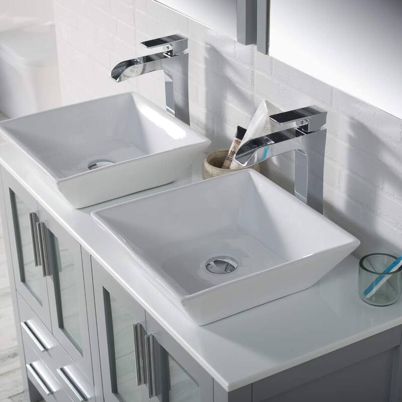 Blossom Sydney 48" Double Bathroom Vanity with Ceramic Sink & Mirrors
