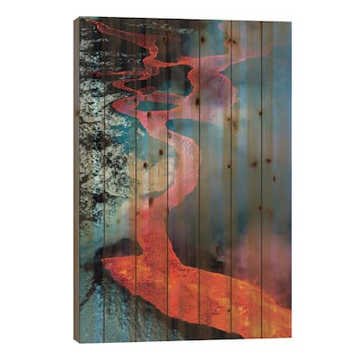 2014 eruption of Bardarbunga, Iceland Print On Wood by Art Wolfe - Multi-Color