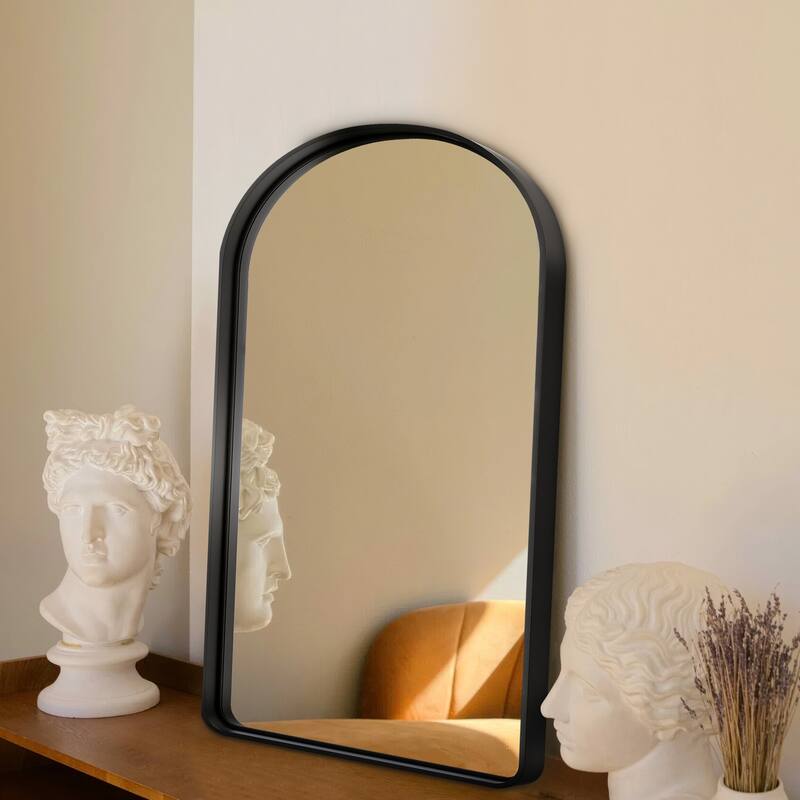 Modern Aluminum Alloy Wall-mounted Rectangular/Arched Deep Mirror
