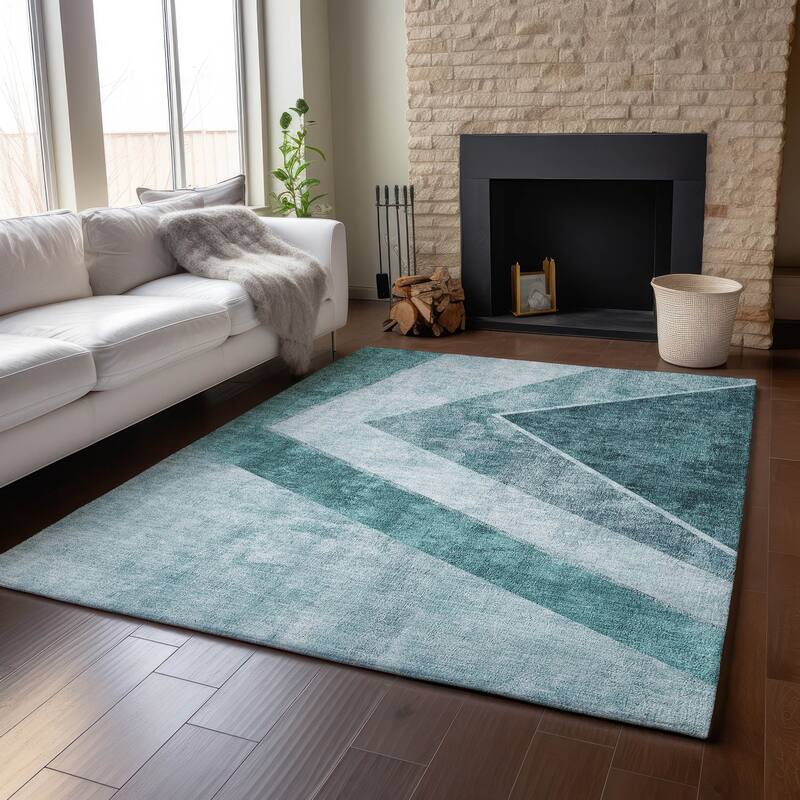 Premium Washable Super Soft Modern Ziggy Mayfield Rug