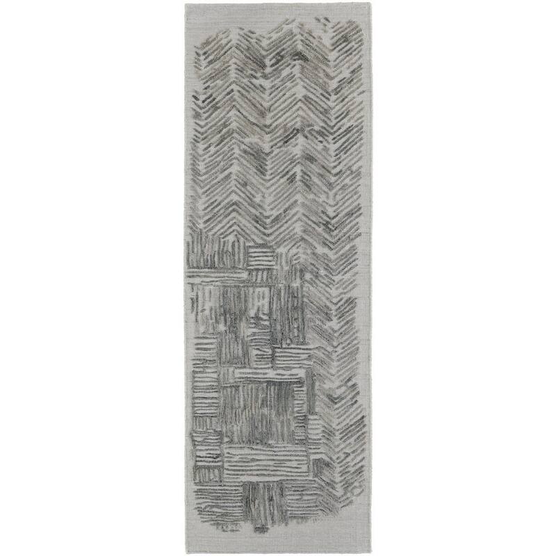 Sofak Abstract Modern Woven Durable Area Rug By HomeRoots - 8' Runner