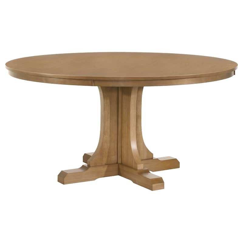 Hartville 60-inch Round Dining Table Natural Light Brown - 60" x 60" x 30" - Natural Light Brown