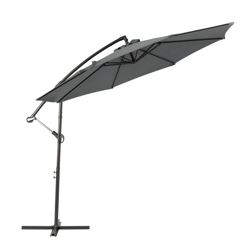 Weller 10-foot Offset Cantilever Hanging Patio Umbrella