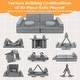 preview thumbnail 15 of 17, Costway 10 PCS Kids Play Sofa Set Modular Convertible Foam Folding - See Details