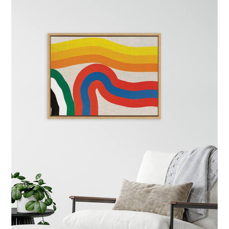 Kate and Laurel Sylvie It Depends on What You See Framed Canvas by Amber Vittoria