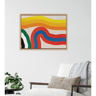 Kate and Laurel Sylvie It Depends on What You See Framed Canvas by Amber Vittoria