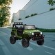 preview thumbnail 1 of 15, Dual Motor 12V Battery Powered Ride-On Car for Kids, 3 Speeds, Bluetooth, Music, Horn, Parents Remote Control and LED Lights Green