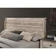 preview thumbnail 3 of 2, Roundhill Furniture Imerland Contemporary White Wash Finish Sleigh Bed