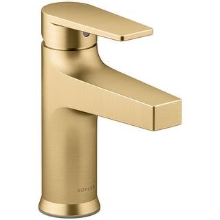 ARCORA Single Handle Single Hole Bathroom Faucet With Drain Kit Included Supply Lines In Brushed Gold 1117A2G - View #4