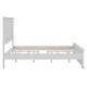 preview thumbnail 7 of 5, Coastal Farmhouse Solid Wood Queen Size Bed Frame, No Box Spring Needed, Antique White