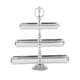 preview thumbnail 3 of 5, Silver Aluminum Traditional Tiered Server 19 x 18 x 6