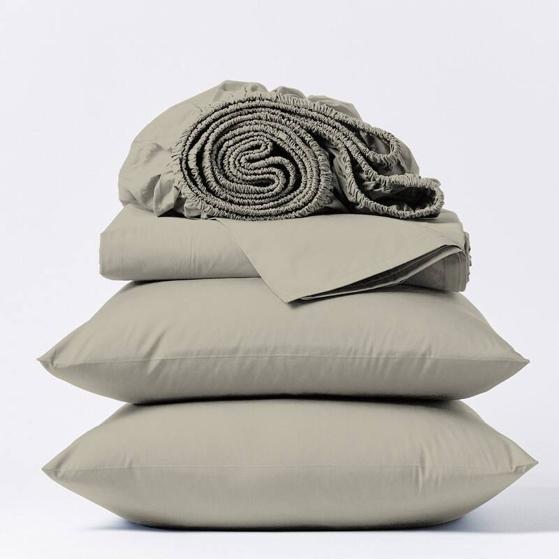 Purity Home 400TC 100% Cotton Long Staple Ultra-soft Percale Sheet Set