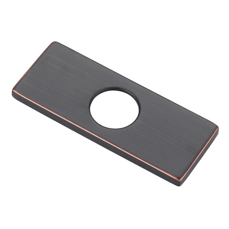 WOWOW 304 Stainless Steel Faucet Deck Plate Fits 1 to 3 Hole Sinks - Oil Rubbed Bronze