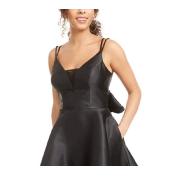 Trixxi Women's Spaghetti Strap Short Fit Flare Evening Dress Black Size 1 - Bed Bath & Beyond - 40565023 Trixxi Women's Spaghetti Strap Short Fit Flare Evening Dress Black Size 1 - Bed Bath & Beyond - 40565023