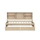 preview thumbnail 22 of 23, Kids Bookcase Bed Storage Daybed Twin Size Platform Bed with Built-in Convenient Charging Station, Drawers and Shelves