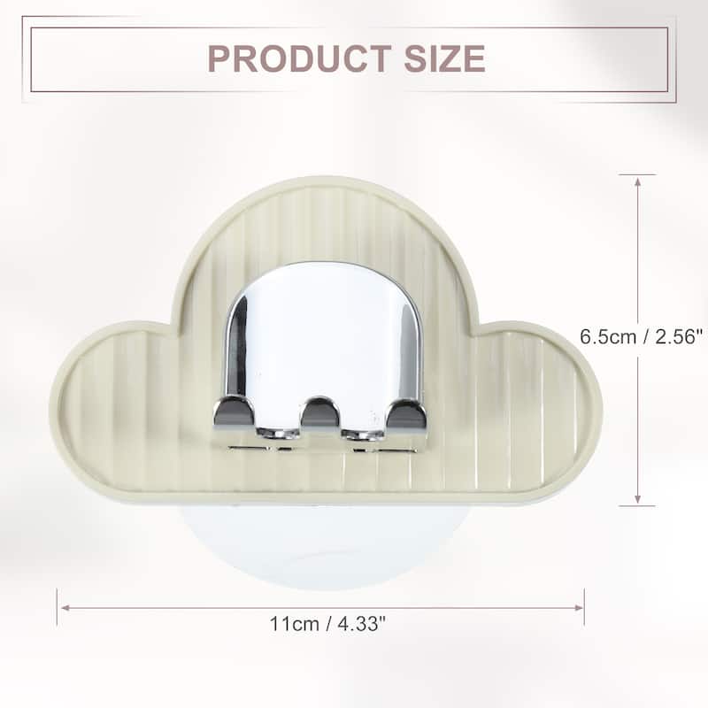Wall Mounted Toothbrush Holder, Wall Toothbrush Holder for Bathrooms, Hanging Toothbrush Holder, 4.33"x2.56"