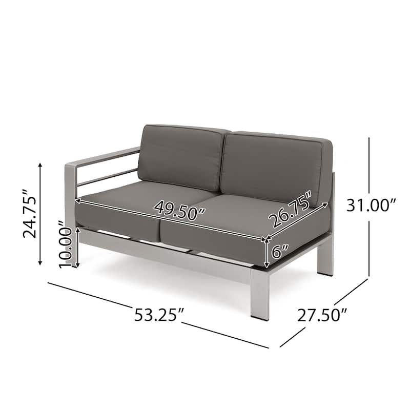 Cape Coral Outdoor 5-piece Sofa Set with Fire Pit by Christopher Knight Home