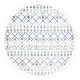 preview thumbnail 33 of 62, SAFAVIEH Berber Fringe Shag Liller Trellis Area Rug 5' Round - Cream/Blue - Round