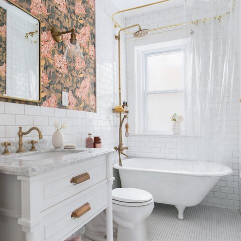 Merola Tile Park Slope Subway Glossy White 3"x 6" Ceramic Wall Tile