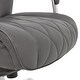 preview thumbnail 38 of 65, La-Z-Boy Sutherland Quilted Leather Executive Office Chair - High Back with Lumbar Support
