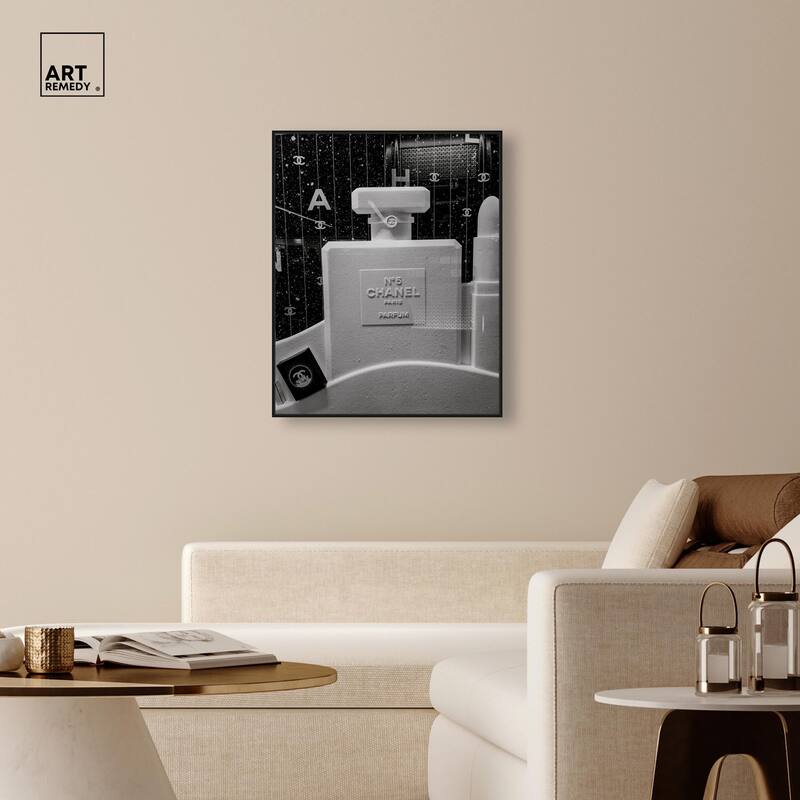 Sculptural Number 5 Canvas by Art Remedy