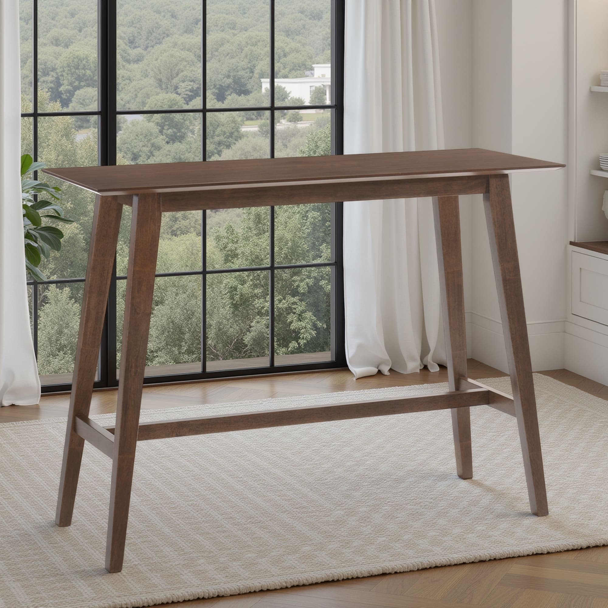 Laverna 47.25 in. Wood Top Pub Table