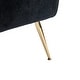 preview thumbnail 82 of 89, HULALA HOME 1ida Modern Velvet Tufted Accent Armchair with Gold Metal Legs
