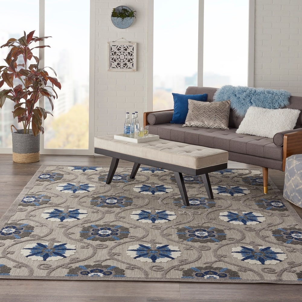 Lanikai Floral Indoor/ Outdoor Area Rug by Havenside Home