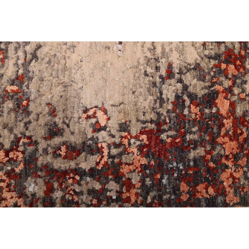 ECARPETGALLERY Hand-knotted Legacy Beige Silk, Wool Rug - 2'6 x 12'8