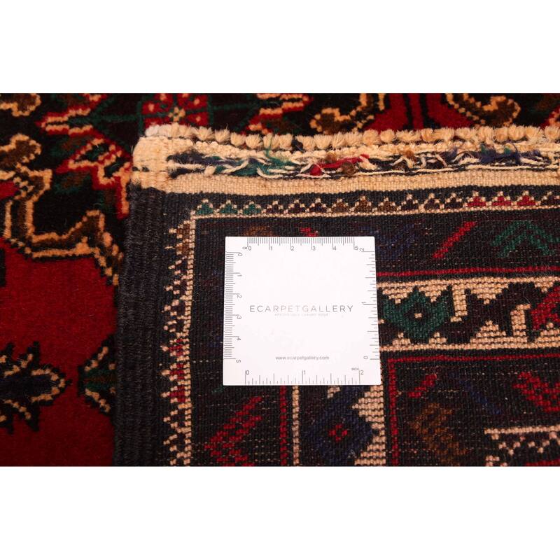 ECARPETGALLERY Hand-knotted Teimani Red Wool Rug - 3'9 x 6'6