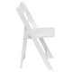 preview thumbnail 37 of 65, Wood Folding Chair with Vinyl Padded Seat (Set of 2)