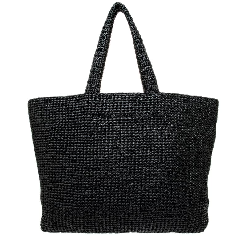 Prada Crochet Logo Tote Bag