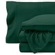 preview thumbnail 24 of 49, Bare Home Polar Fleece Deep Pocket Sheet Set Full - Forest Green