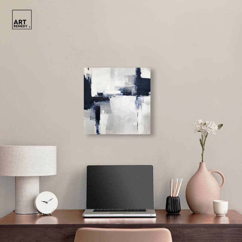 Porcelain Blue on White II Canvas by Art Remedy, Gallery Wrapped