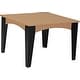 preview thumbnail 10 of 29, Poly Lumber Island Dining Table 44" Square - Cedar & Black