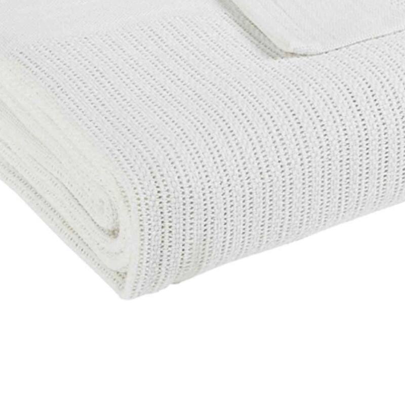 Fiesta® White Twin Blanket